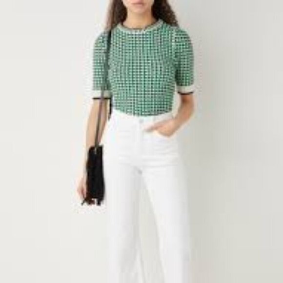 Maje Moxanne Tweed Cotton-Knit Top - Picture 4 of 15